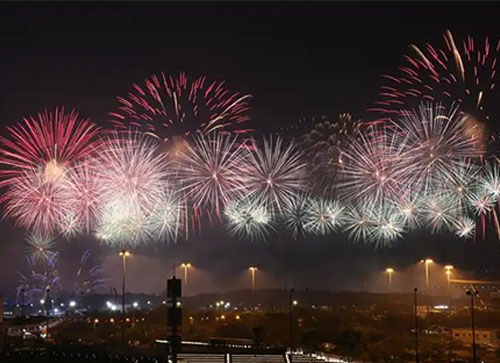 东平县焰火晚会